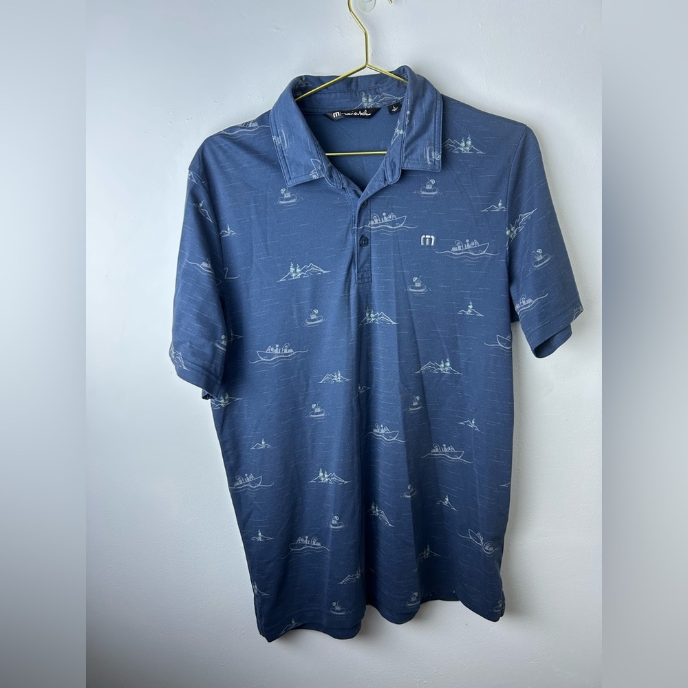 Travis Matthew Blue Golf Shirt